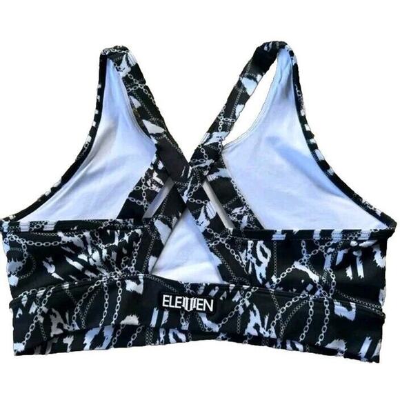 ELEVEN by Venus Williams NWT 90s Girl Sports Bra Chain Print Size Small NEW - Picture 5 of 11